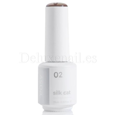 Esmalte permanente Silk Cat 02 Easy, Dorado, 7,5 ml