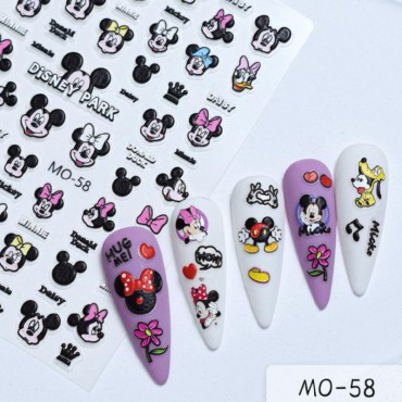 Pegatina adhesiva MO-58, multicolor