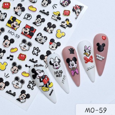 Pegatina adhesiva MO-59, multicolor