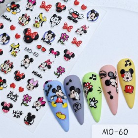 Pegatina adhesiva MO-60, multicolor