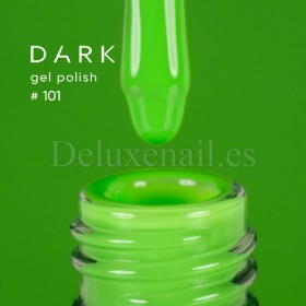 Gel Polish 101 DARK, esmalte semipermanente verde neón, 10 ml