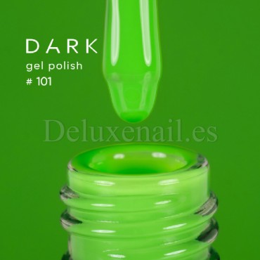 Esmalte Permanente Dark 101, Verde neón, 10 ml