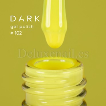 Esmalte Permanente Dark 102, Amarillo neón, 10 ml