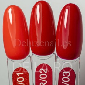 Esmalte Permanente Town Red 02 DE LA RO, 10 ml