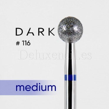 Fresa Azul Bola, Ø5 mm, F116, grano medio, Dark