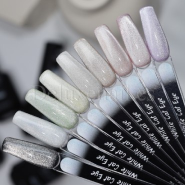 Esmalte permanente White Cat Eye DE LA RO, 10 ml