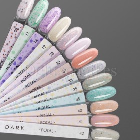 Base Camuflaje Dark Potal 30, Rosa bebe con foil ópalo multicolor, 15 ml