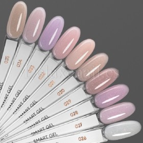 Gel constructor Dark Smart Builder Gel 33, Violeta claro con micro brillo, 15 ml