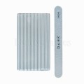 Kit de limas para uñas Dark, grano 180/240, 25 uds, forma recta, gris