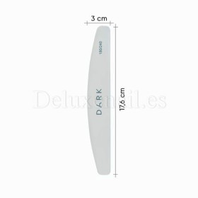 Kit de limas para uñas Dark, grano 180/240, 25 uds, forma media luna