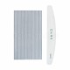 Kit de limas para uñas Dark, grano 180/240, 25 uds, forma media luna, blanco
