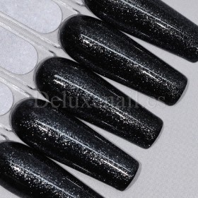 Top Silver DE LA RO, Top sin pegajosidad transparente con micro brillo plateado, 15 ml