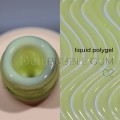 Liquid Polygel Bubble Gum 02 DE LA RO, polygel líquido de color amarillo pastel, 15 ml