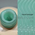 Liquid Polygel Bubble Gum 03 DE LA RO, polygel líquido de color verde menta, 15 ml