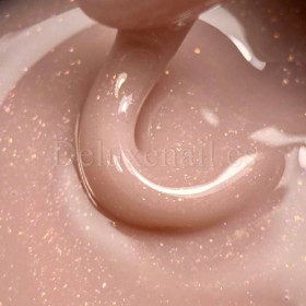 Gel constructor Dark Medium Gel 31, Beige rosado con micro brillo, 15 ml