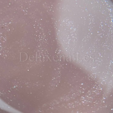Gel constructor Dark Medium Gel 33, Rosa claro con micro brillo, 15 ml