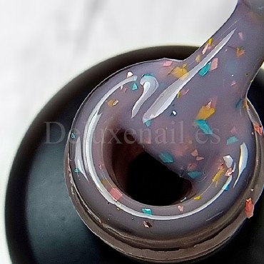 Base Camuflaje Dark Potal 06, Violeta pálido con foil multicolor, 15 ml