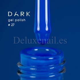 Gel Polish 027 DARK, esmalte semipermanente azul intenso, 10 ml
