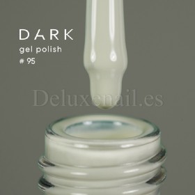 Gel Polish 095 DARK, esmalte semipermanente gris verdoso claro, 10 ml
