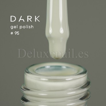Gel Polish 095 DARK, esmalte semipermanente gris verdoso claro, 10 ml