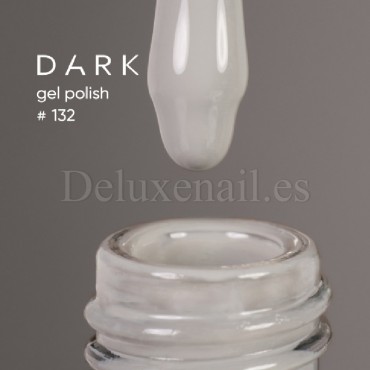 Gel Polish 132 DARK, esmalte semipermanente gris perla, 10 ml