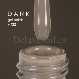 Gel Polish 133 DARK, esmalte semipermanente gris oliva, 10 ml