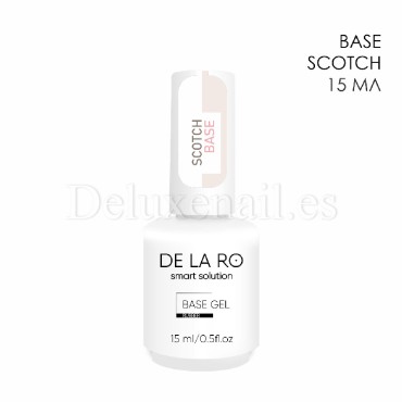 Scotch Base DE LA RO, base elástica para aumentar la adherencia (prebase), transparente, 15 ml