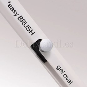 Pincel plano ovalado para gel de pelo sintético Gel Oval Easy, 10 mm
