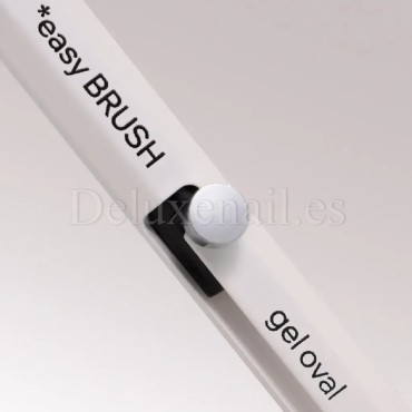Pincel plano ovalado para gel de pelo sintético Gel Oval Easy, 10 mm