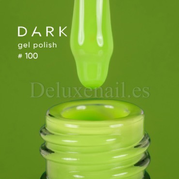 Esmalte Permanente Dark 100, Verde claro neón, 10 ml