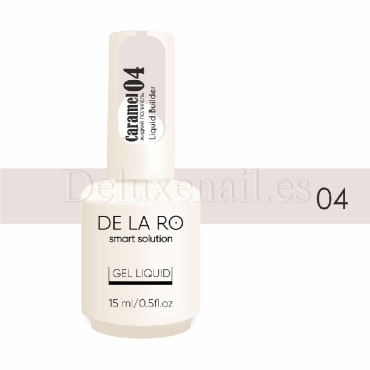Liquid Polygel Caramel 04 DE LA RO, polygel líquido lila claro, 15 ml