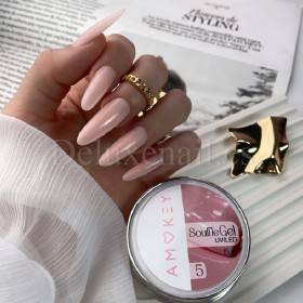 Souffle Gel 05 Amokey, gel constructor beige rosado, 30 ml