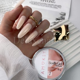 Souffle Gel 07 Amokey, gel constructor melocotón claro, 30 ml