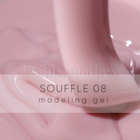 Souffle Gel 08 Amokey, gel constructor rosa claro, 30 ml