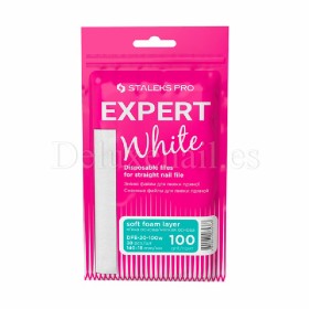 DFE-20-100w - Limas adhesivas desechables suaves Staleks Expert, 100 Gr., 30 uds
