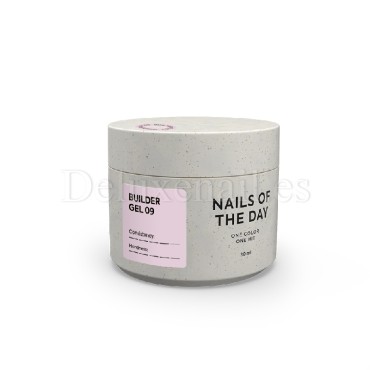 Builder Gel 09 NAILSOFTHEDAY, gel constructor rosa lechoso, 30 ml