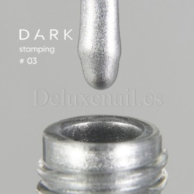 Esmalte Stamping Dark 03, Plata, 10 ml