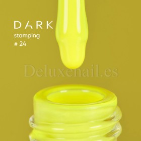 Esmalte Stamping Dark 24, Amarillo Neón, 10 ml