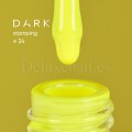 Esmalte Stamping Dark 24, Amarillo Neón, 10 ml