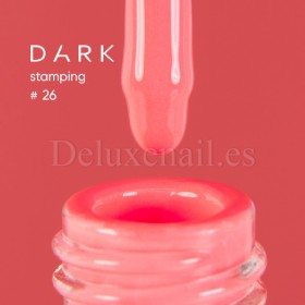 Esmalte Stamping Dark 26, Salmón Neón, 10 ml