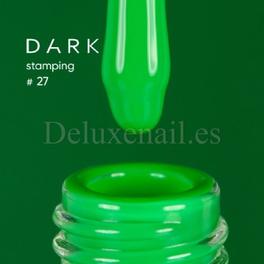 Esmalte Stamping Dark 27, Verde Neón, 10 ml