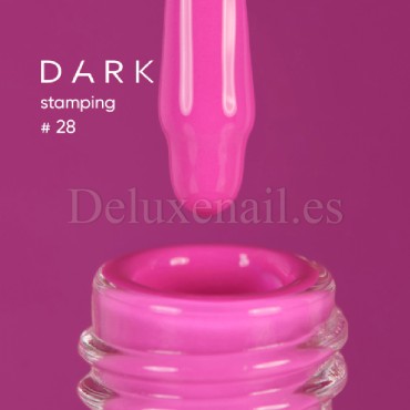 Esmalte Stamping Dark 28, Rosa Neón, 10 ml