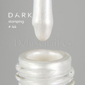 Esmalte Stamping Dark 44, Blanco Metalizado, 10 ml