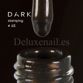 Esmalte Stamping Dark 45, Marrón metalizado, 8 ml