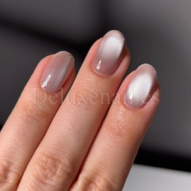 Gel Polish Cat Eye 23 DARK, esmalte semipermanente gris claro, 10 ml