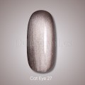 Gel Polish Cat Eye 27 DARK, esmalte semipermanente marrón, 10 ml