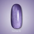 Gel Polish Cat Eye 30 DARK, esmalte semipermanente morado, 10 ml