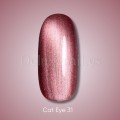 Esmalte permanente Cat Eye 31 Dark, Rojo coral, 10 ml