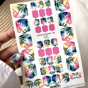 Pegatina Adhesiva Wraps Pedicure 166 VS