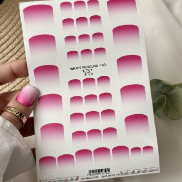 Pegatina Adhesiva Wraps Pedicure 180 VS
